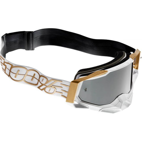 100% Racecraft 2 Goggles Mayfair w/Silver Mirror Lens