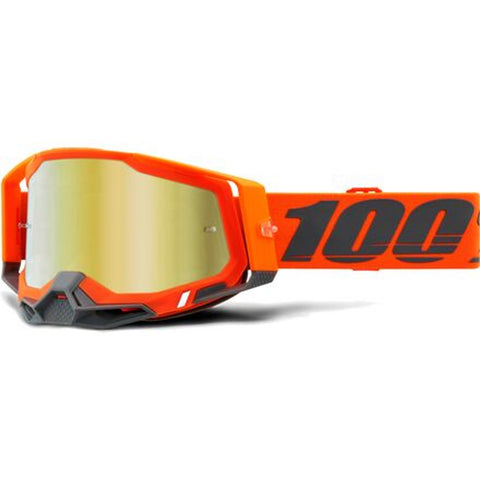 100% Racecraft 2 Goggles - Kerv - Gold Mirror