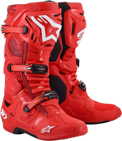 Alpinestars 2022 Tech 10 Boots Solid Red